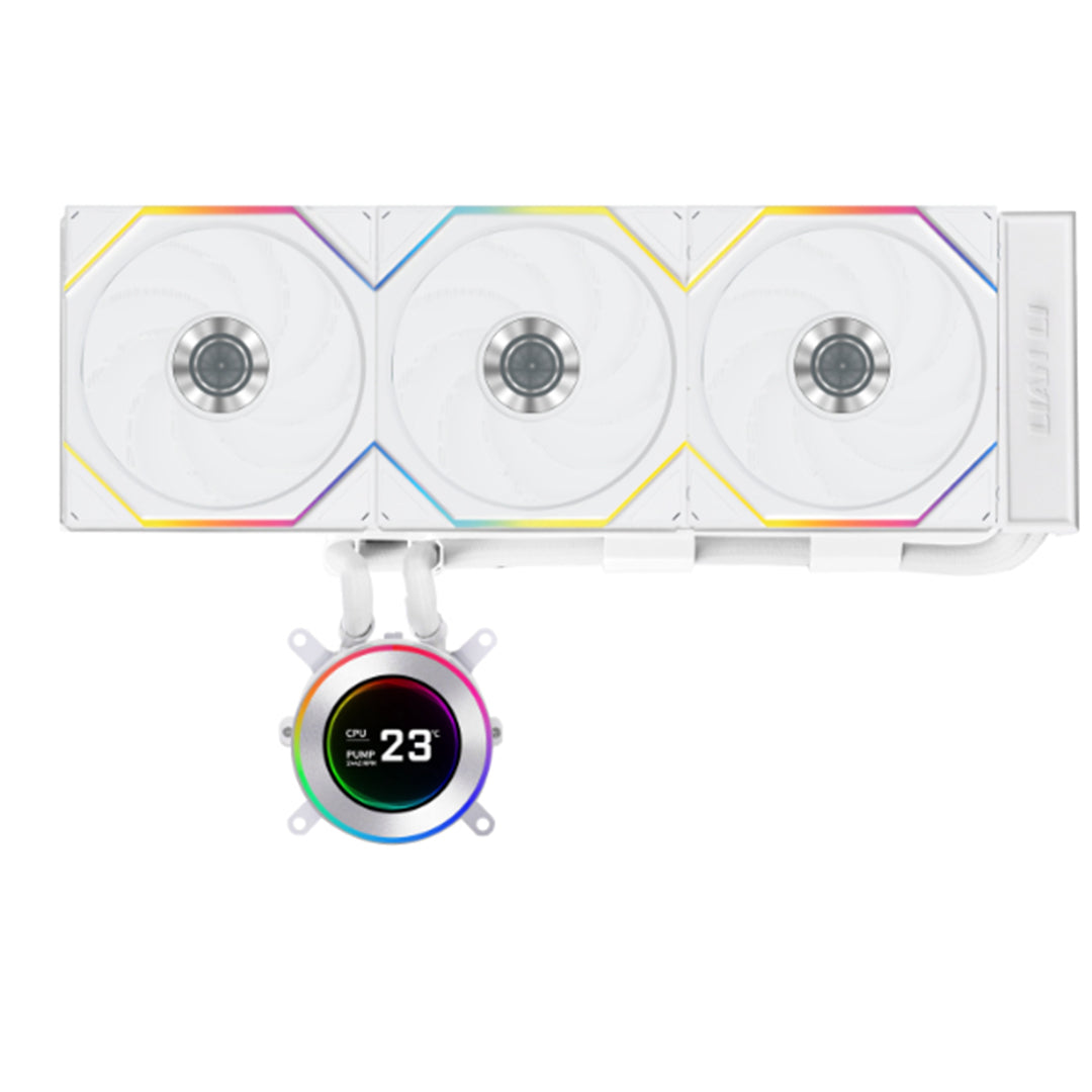 LIAN LI HYDROSHIFT II LCD-C 360TL WHITE ARGB ALL IN ONE LIQUID COOLER - 4718466018021