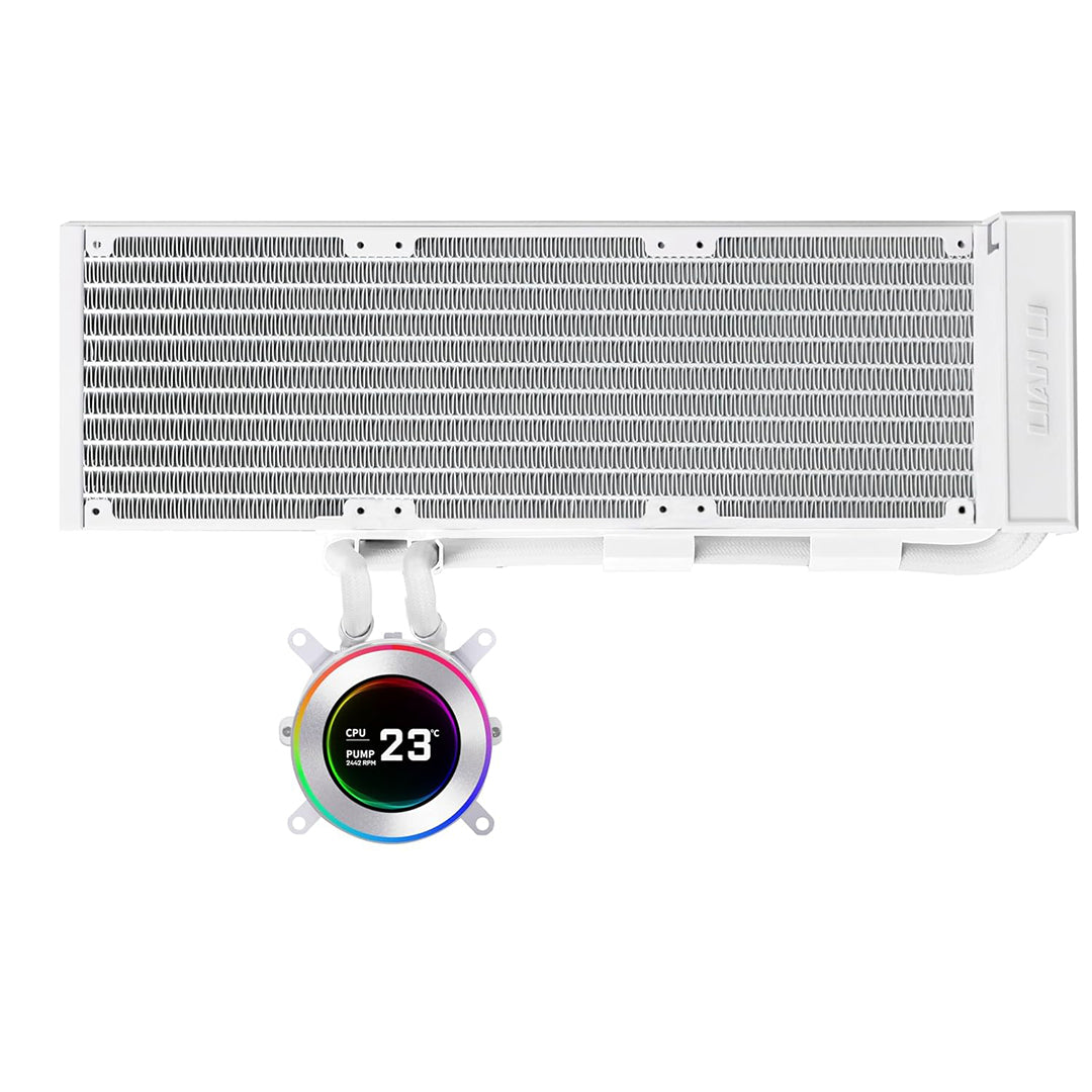 LIAN LI HYDROSHIFT II LCD-C 360N WHITE FANLESS AIO LIQUID COOLER - 4718466018045