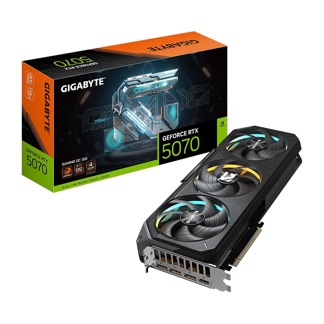 GIGABYTE GEFORCE RTX5070 GAMING OC 12GB TRIPLE FAN GDDR7(3+1YRS REG) - 4719331355722