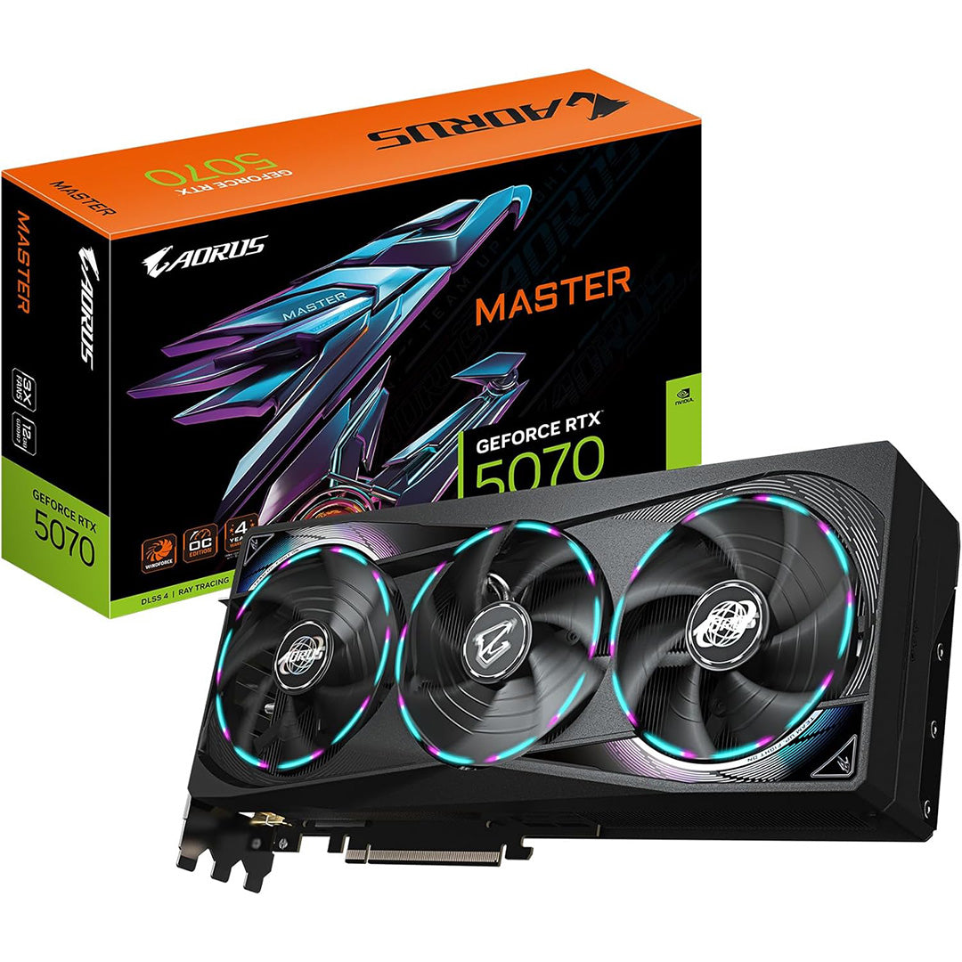 Gigabyte GeForce RTX 5070 Aorus Master 12GB GDDR7 Graphics Card - RTX5070 - 4719331355753