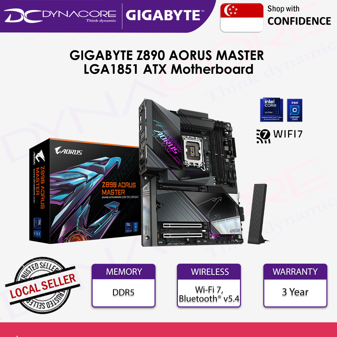 GIGABYTE Z890 AORUS MASTER LGA1851 ATX Motherboard - 4719331864903
