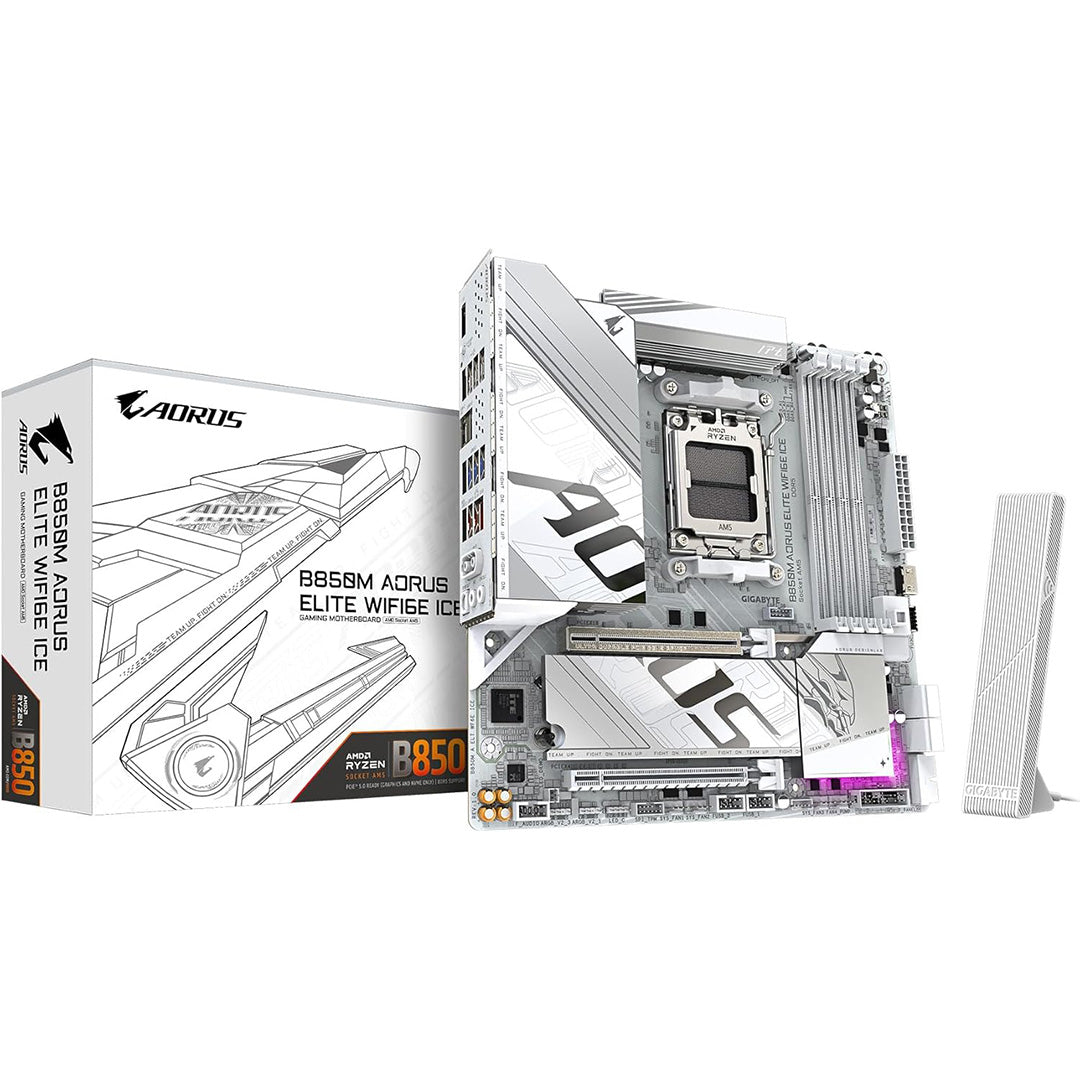 GIGABYTE B850M AORUS ELITE WIFI6E ICE M-ATX Motherboard - 4719331866082