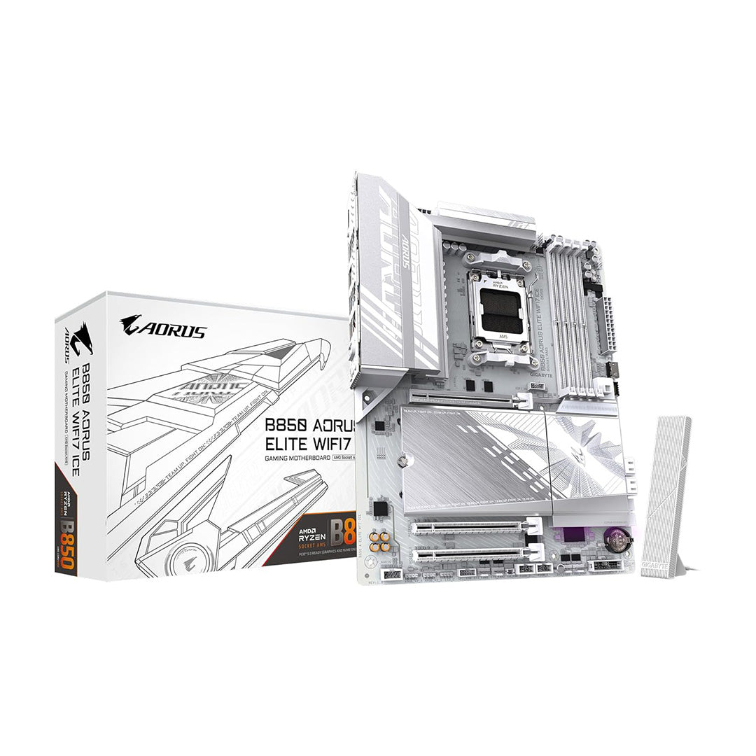 GIGABYTE B850 AORUS ELITE WIFI7 ICE AM5 ATX MOTHERBOARD - 4719331866099