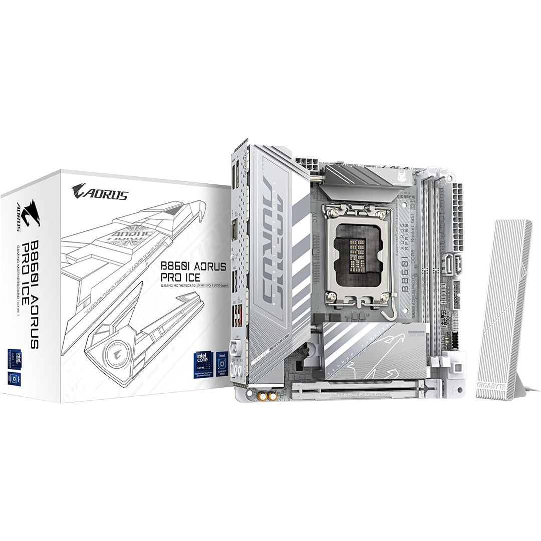 GIGABYTE B860I AORUS PRO ICE LGA 1851 ITX MOTHERBOARD - 4719331867539
