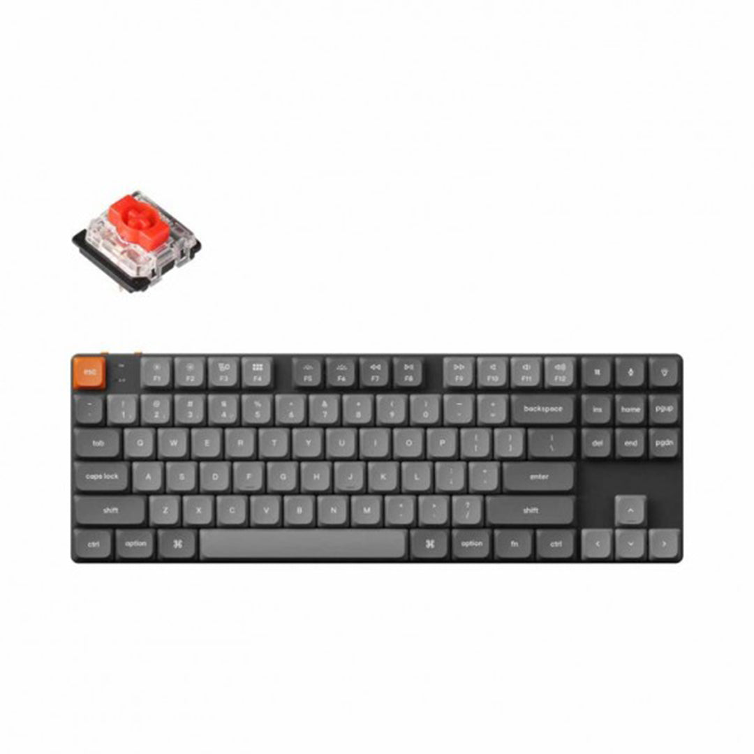 【美品】Keychron K1 Max RGB 赤軸(K1M-H1-JIS) KEYCHRON K1 MAX KEYBOARD RED SWITCH, BLACK KYCN-K1M-H1
