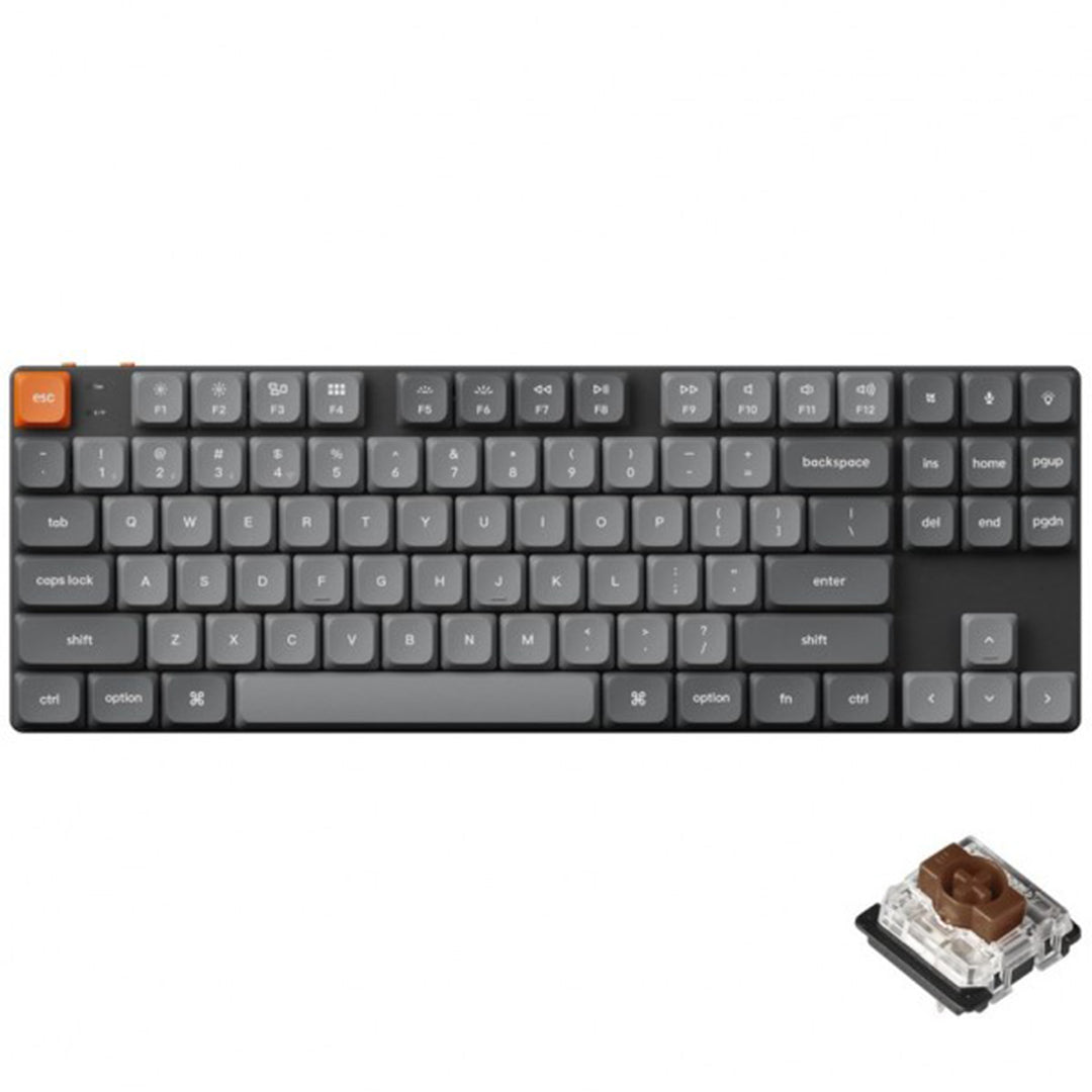 KEYCHRON K1 MAX KEYBOARD BROWN SWITCH, BLACK KYCN-K1M-H3 - 4895248866336