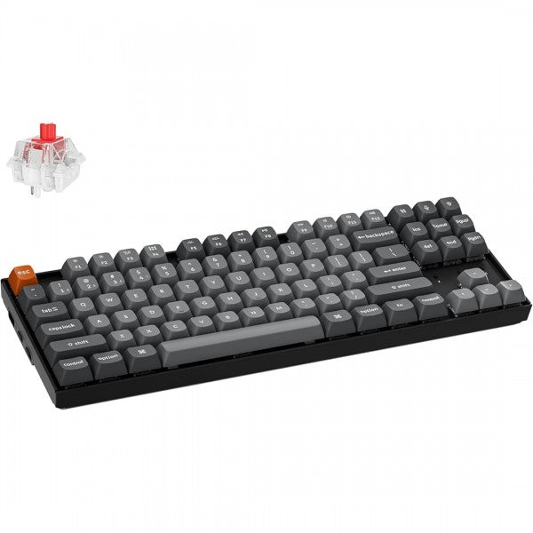 Keychron K8 Max QMK Wireless Hot Swappable Mechanical Gaming Keyboard - Super Red Switch - 4895248881261