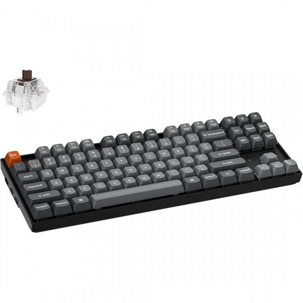 Keychron K8 Max QMK Wireless Hot Swappable Mechanical Gaming Keyboard - Super Brown Switch - 4895248881278