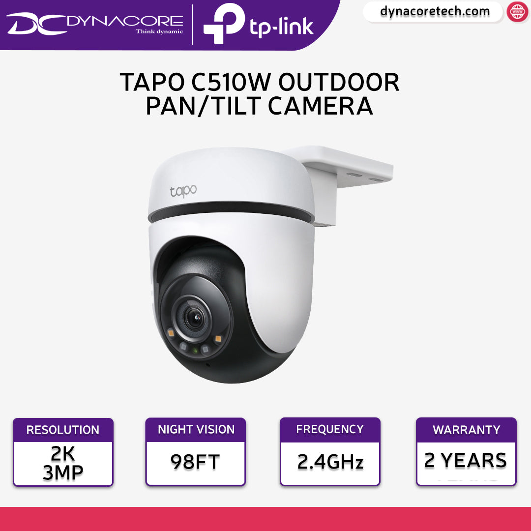 TP-Link Tapo C510W Outdoor Pan/Tilt Security WiFi Camera - 4895252501575