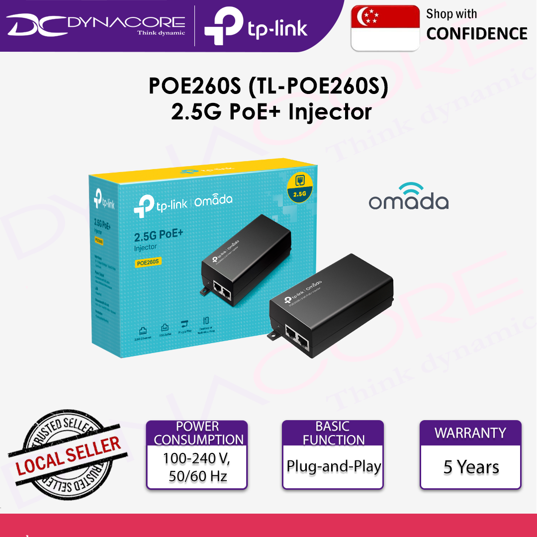 TP-LINK POE260S (TL-POE260S) 2.5G PoE+ Injector - 4895252502220