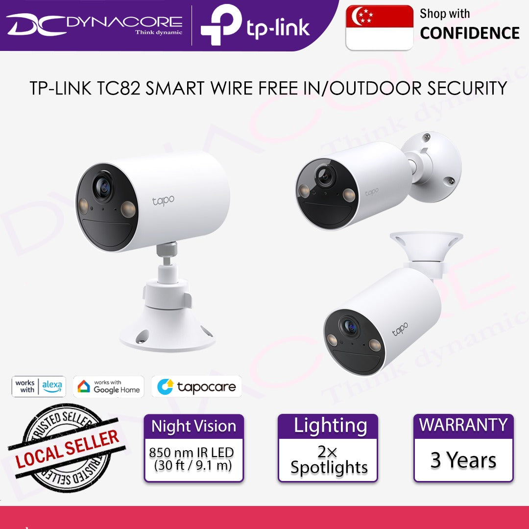 TP-LINK TC82 Smart Wire-Free Indoor/Outdoor Security Camera - 4895252506129