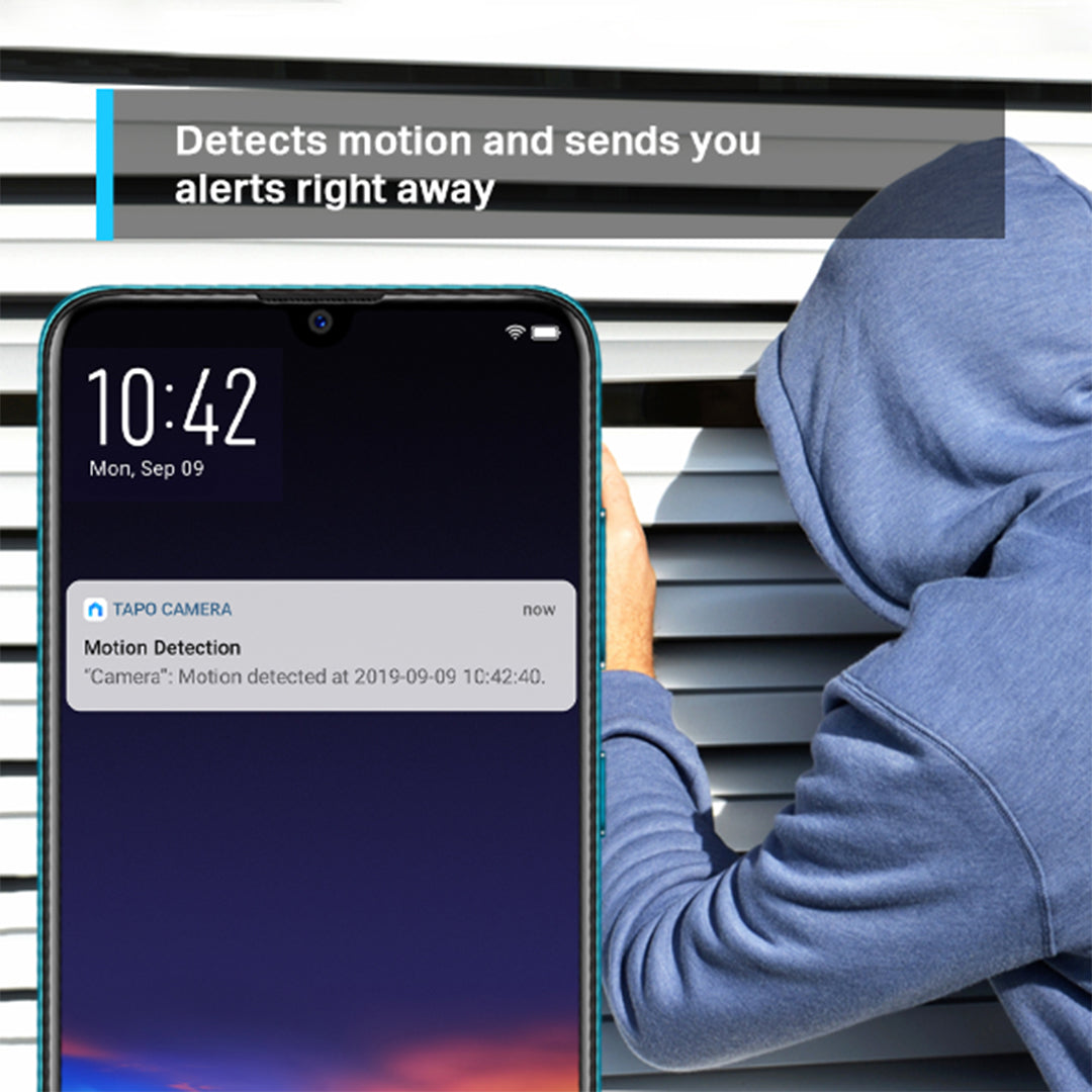TP-LINK Tapo TC70 CCTV 360 Degree 1080P Full HD Home Security IP Camera (2-Way Audio/Night View/Motion Detection/Up to 128gb Micro SD Storage) -4897098681718