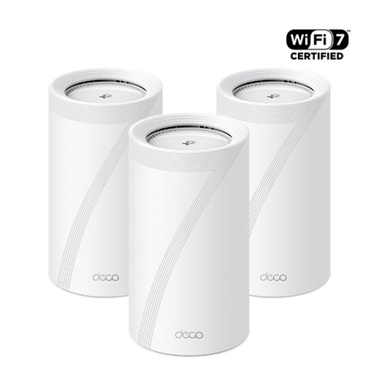 TP-Link Deco BE85 BE22000 Tri-Band Whole Home Mesh WiFi 7 System (3-Pack) - 4897098686904