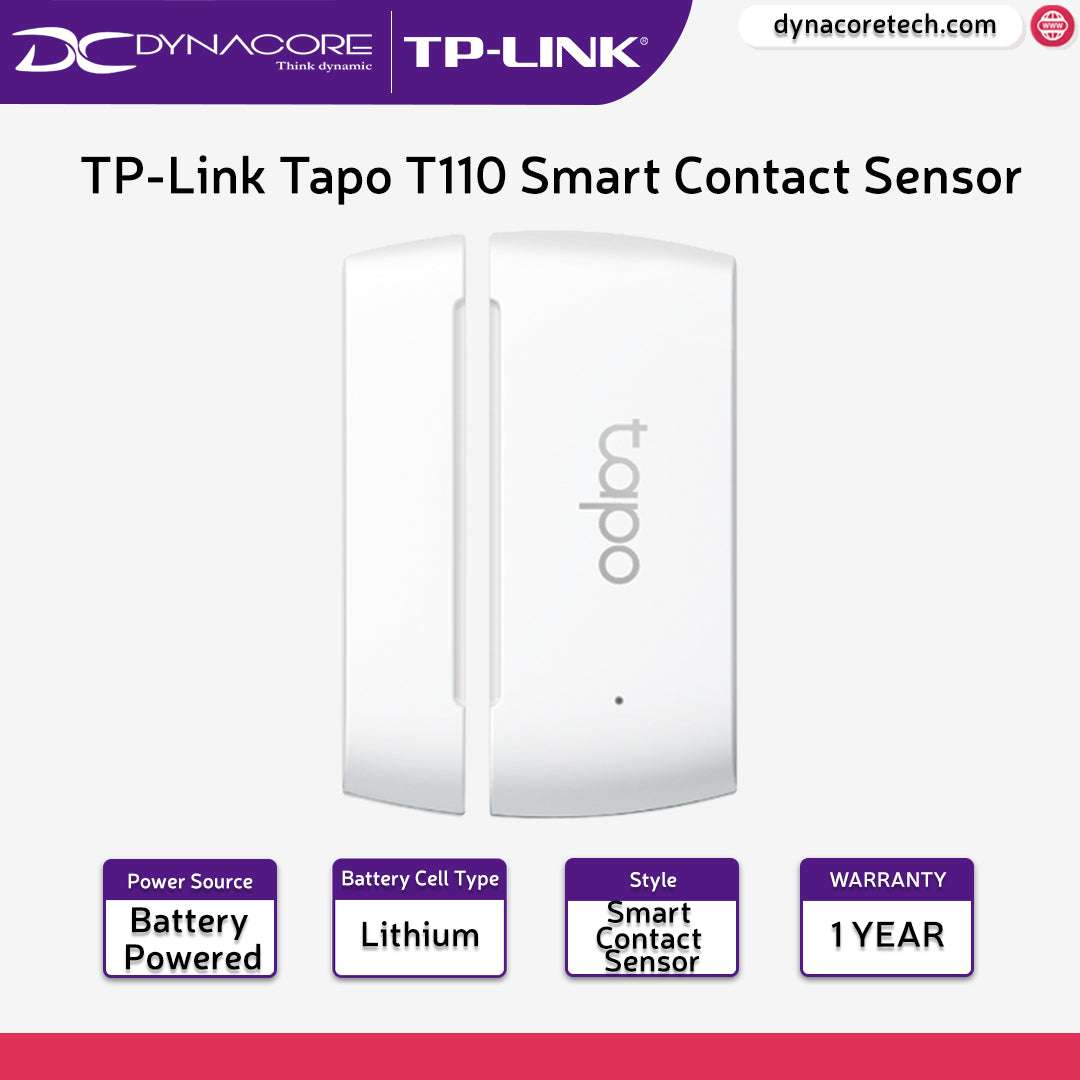 TP-Link Tapo T110 Smart Contact Sensor For Windows Doors and Others TPLink - 4897098687291