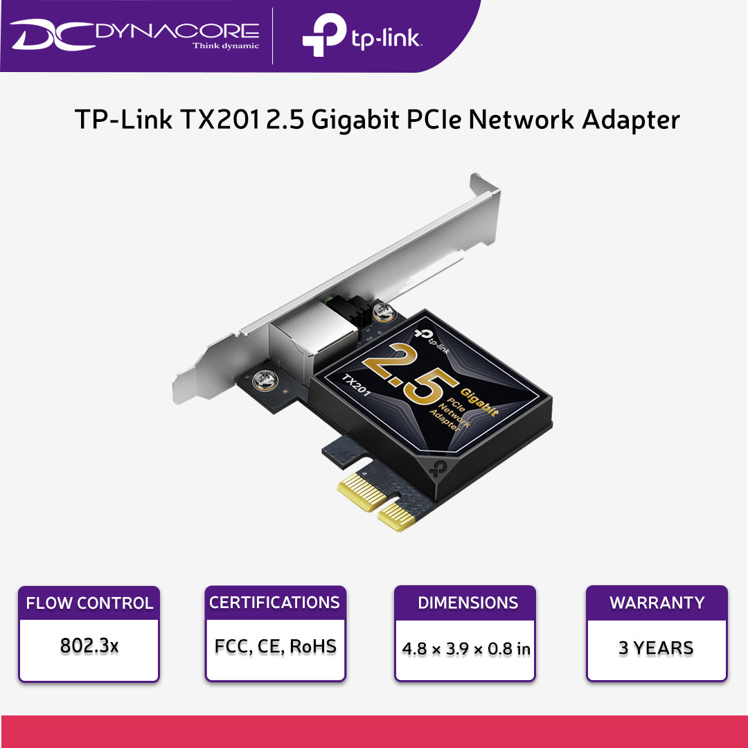 TP-Link TX201 2.5 Gigabit PCIe Network Adapter - 4897098687833