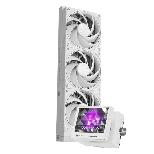 Thermalright Stream Vision 360 CPU AIO Liquid Cooler - Black / White