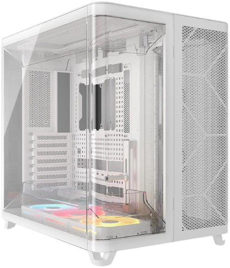 Corsair AIR 5400 LX-R iCUE LINK Tempered Glass Mid-Tower - White - CS-CC-9011321-WW