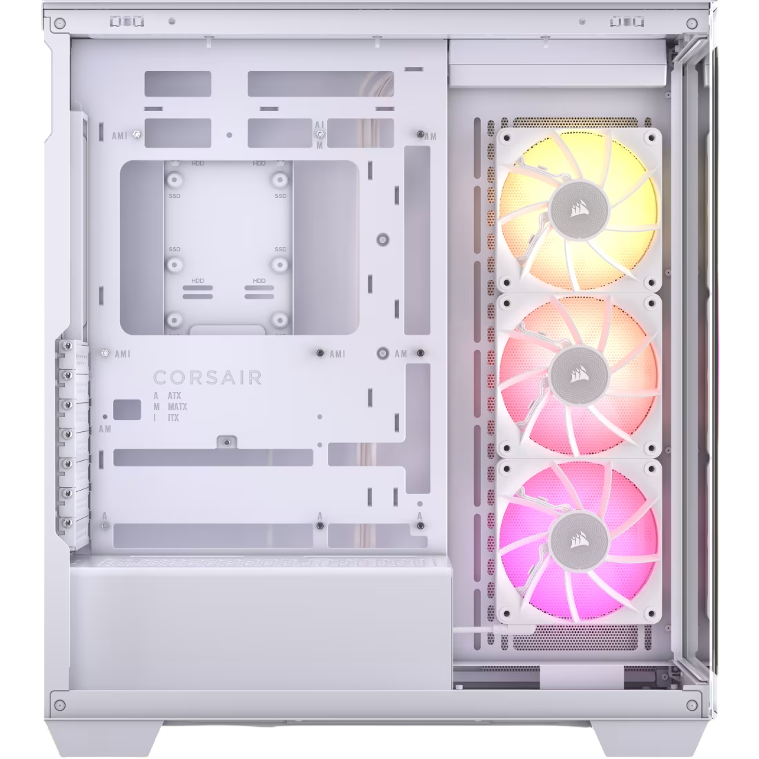 Corsair iCUE LINK 3500X RGB Tempered Glass Micro ATX - White - CS-CC-9011281-WW