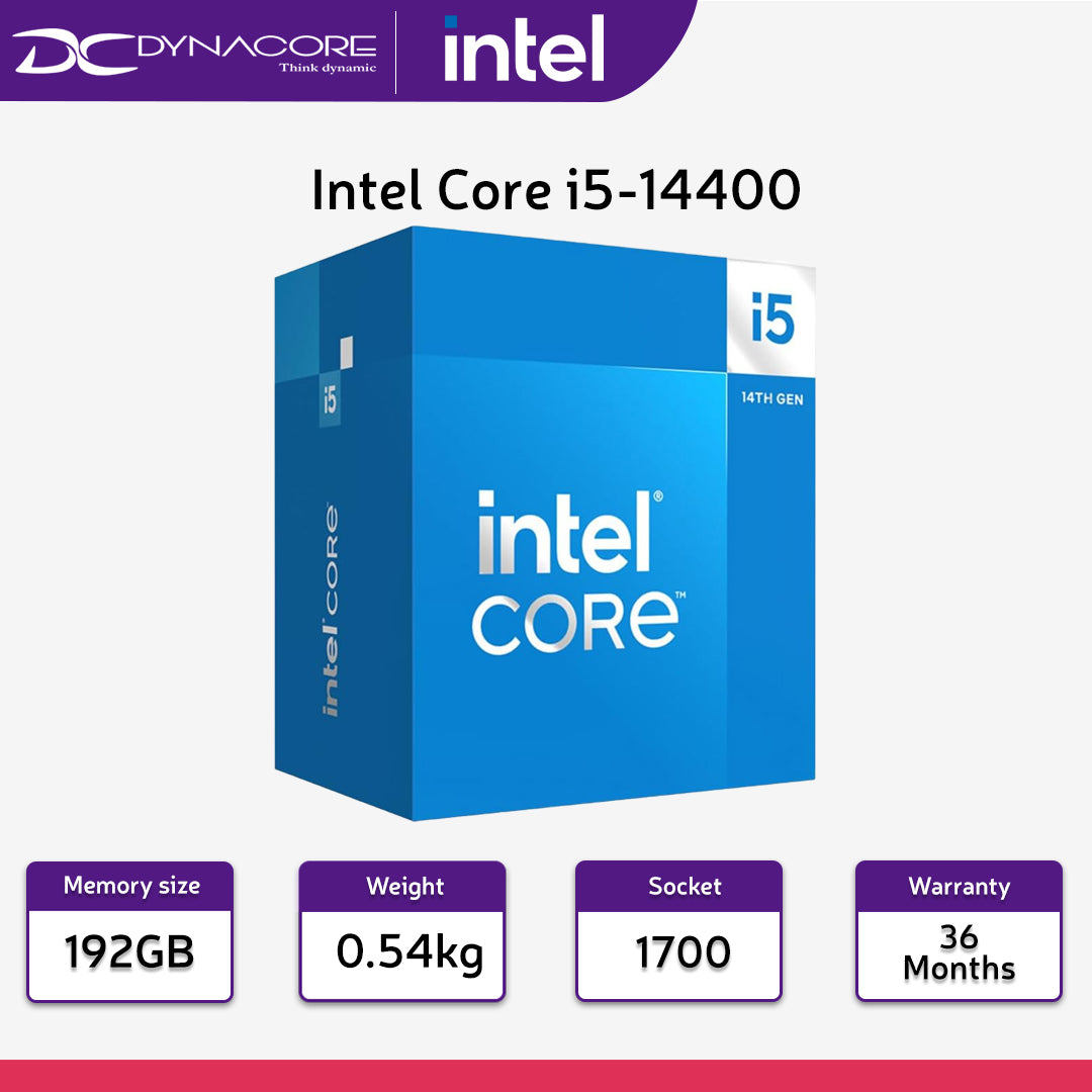 INTEL i5-14400 2.5GHz 10CORE/16THREAD 20MB CACHE PROCESSOR - 5032037279130