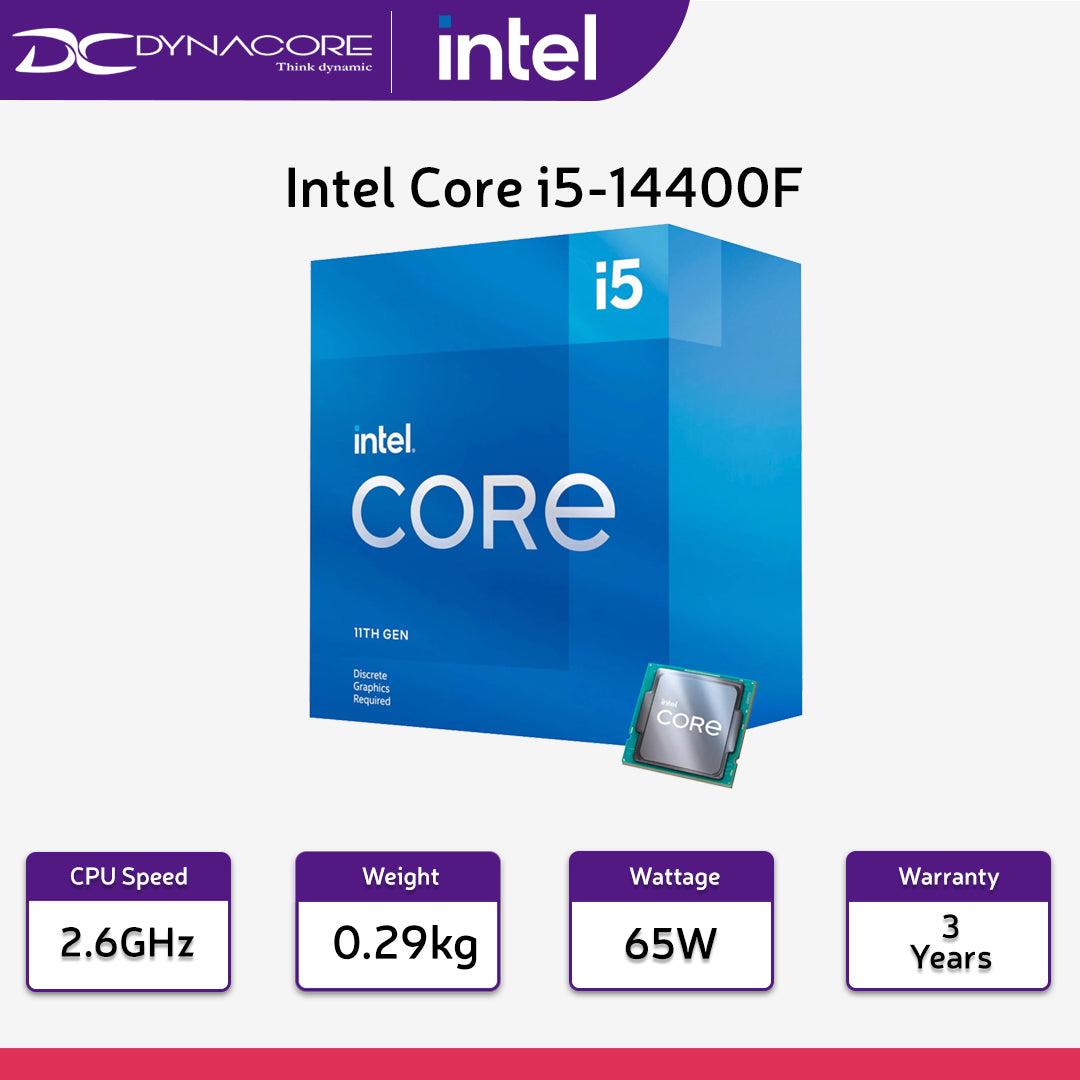 INTEL i5-14400F 2.5GHz 10CORE/16THREAD 20MB CACHE PROCESSOR - 5032037279147
