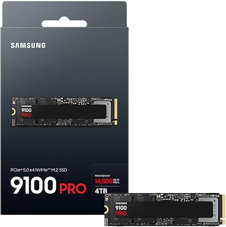SAMSUNG 9100 PRO 4TB 14700MB/s GEN5 PCIe5.0 M.2 SSD(5YRS) - 8806095811703
