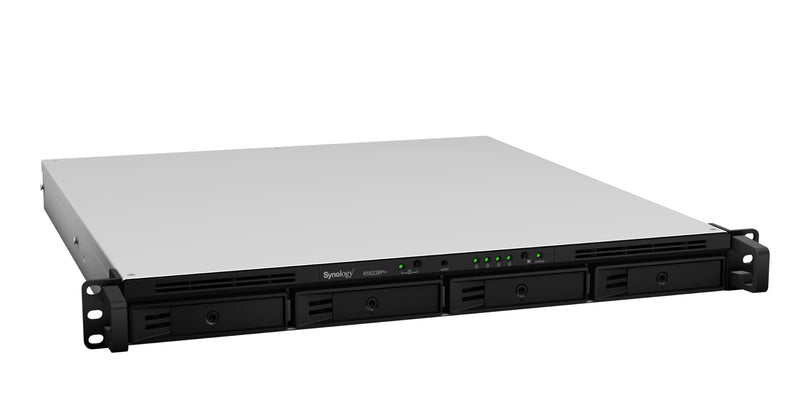 Synology RS822RP+ 4-bay RackStation (up to 8-bay), Quad Core 2.2 GHz, 2GB RAM (up to 32 GB), 10GbE NIC-4711174724758