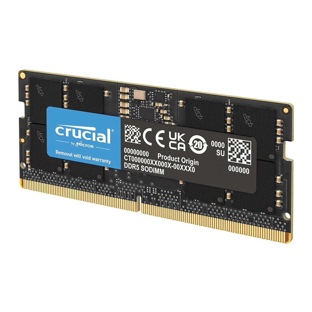Crucial 32GB DDR5 5600MHz SO-DIMM Laptop Single Stick CL46 Memory / RAM - CT32G56C46S5 - 649528929952