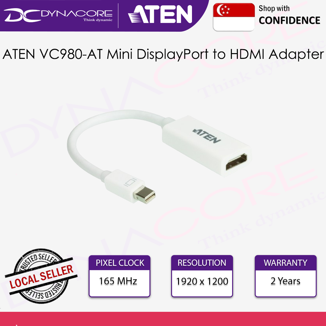 ATEN VC980-AT Mini DisplayPort to HDMI Adapter - 672792003066