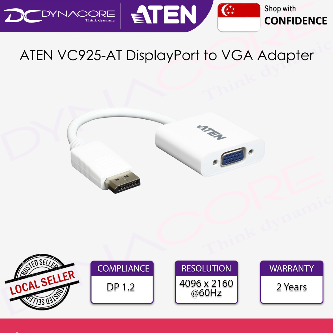 ATEN VC925-AT DisplayPort to VGA Adapter - 672792006746