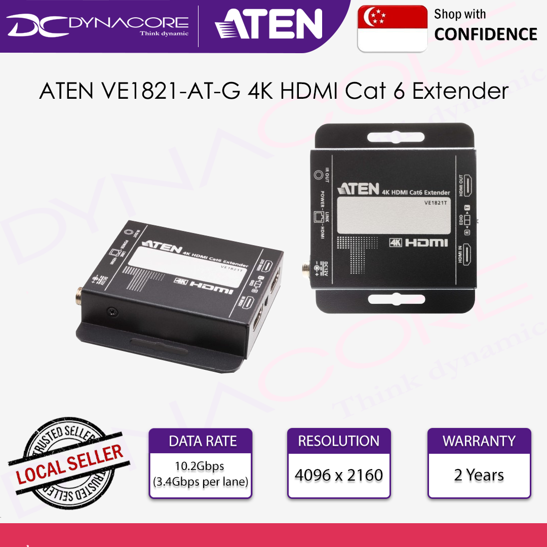 ATEN VE1821-AT-G 4K HDMI Cat 6 Extender - 672792014628
