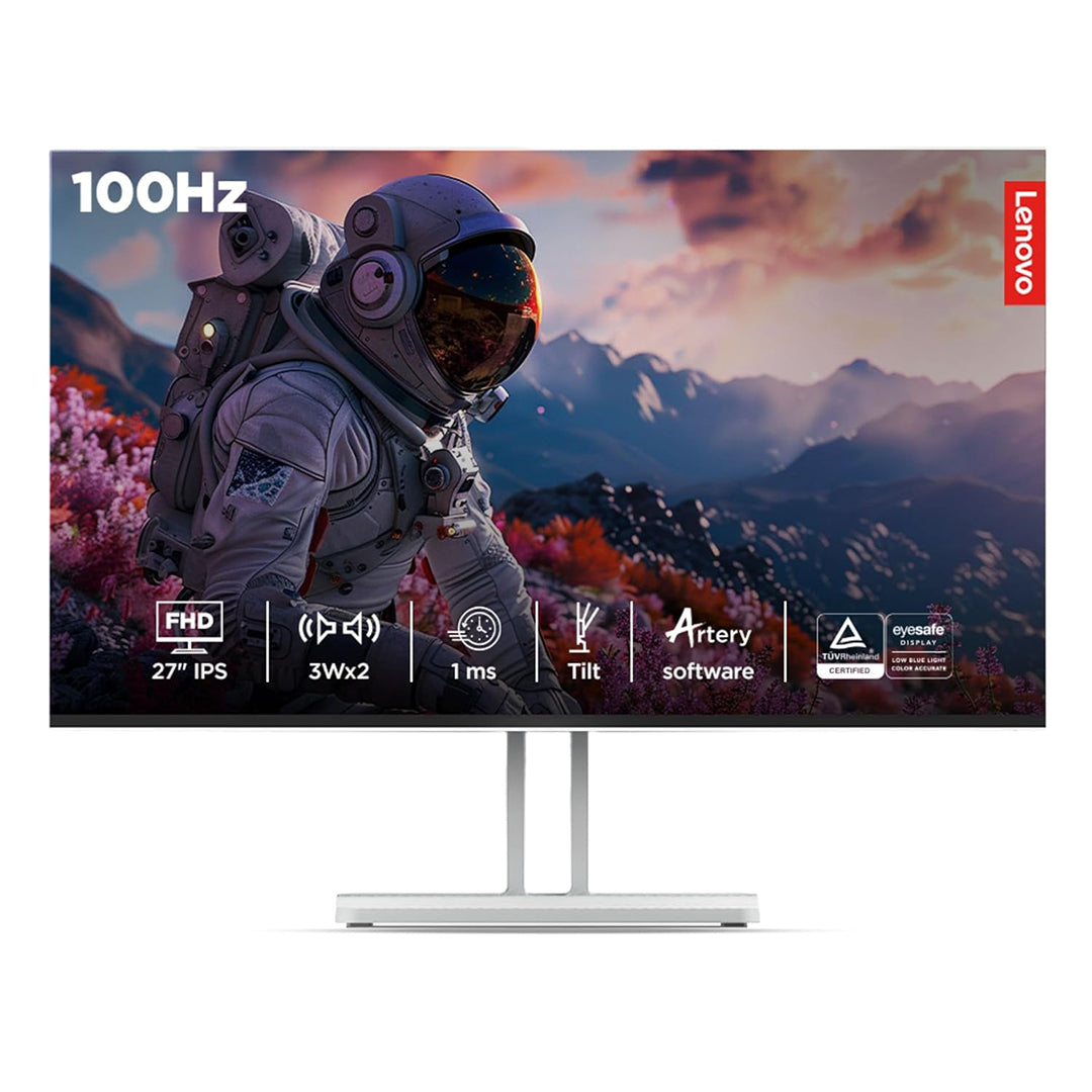 Lenovo L27i-4A 67BEKAC1MY Monitor - 3Wx2 speaker, 27” 1920 x 1080 IPS 100Hz - 67BEKAC1MY