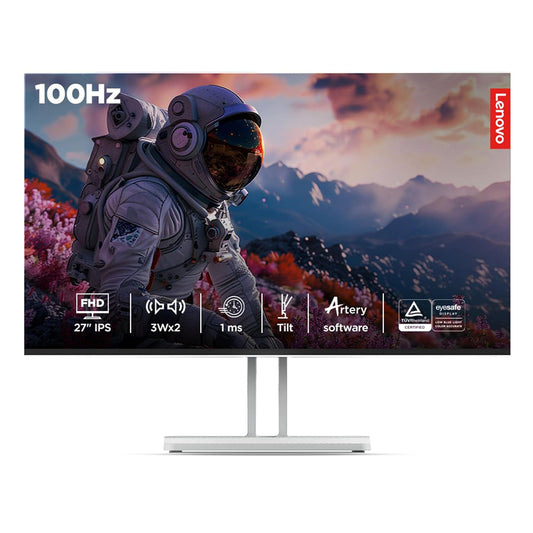 Lenovo L27i-4A 67BEKAC1MY Monitor - 3Wx2 speaker, 27” 1920 x 1080 IPS 100Hz - 67BEKAC1MY