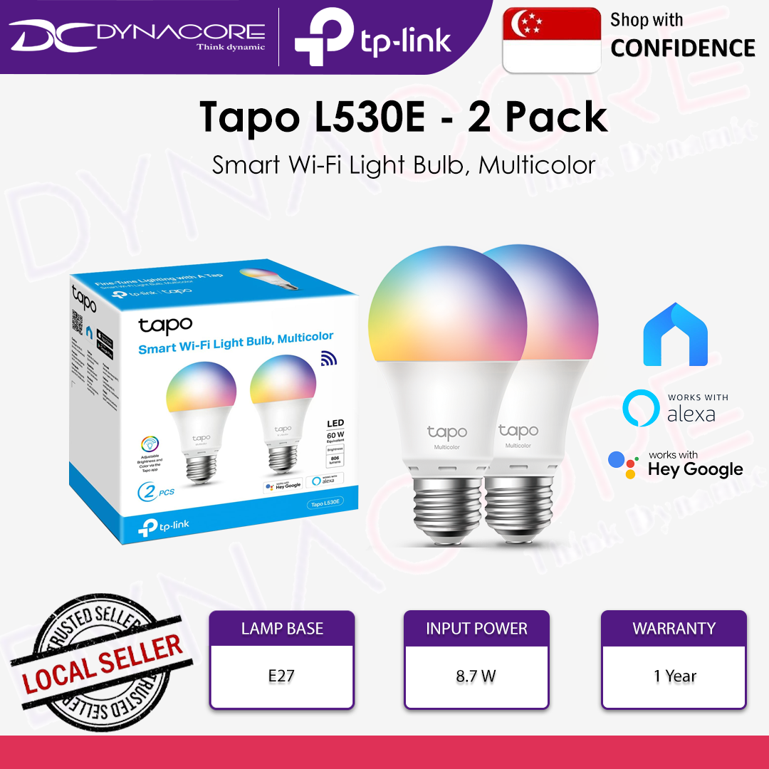 TP-LINK TAPO L530E 2 PACK SMART PLUG 16M COLORS - 6935364006167