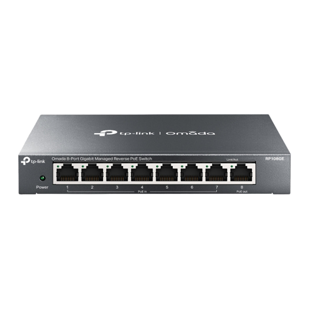 TP-Link TL-RP108GE 8-Port Gigabit Managed Reverse PoE Switch - 6935364052706