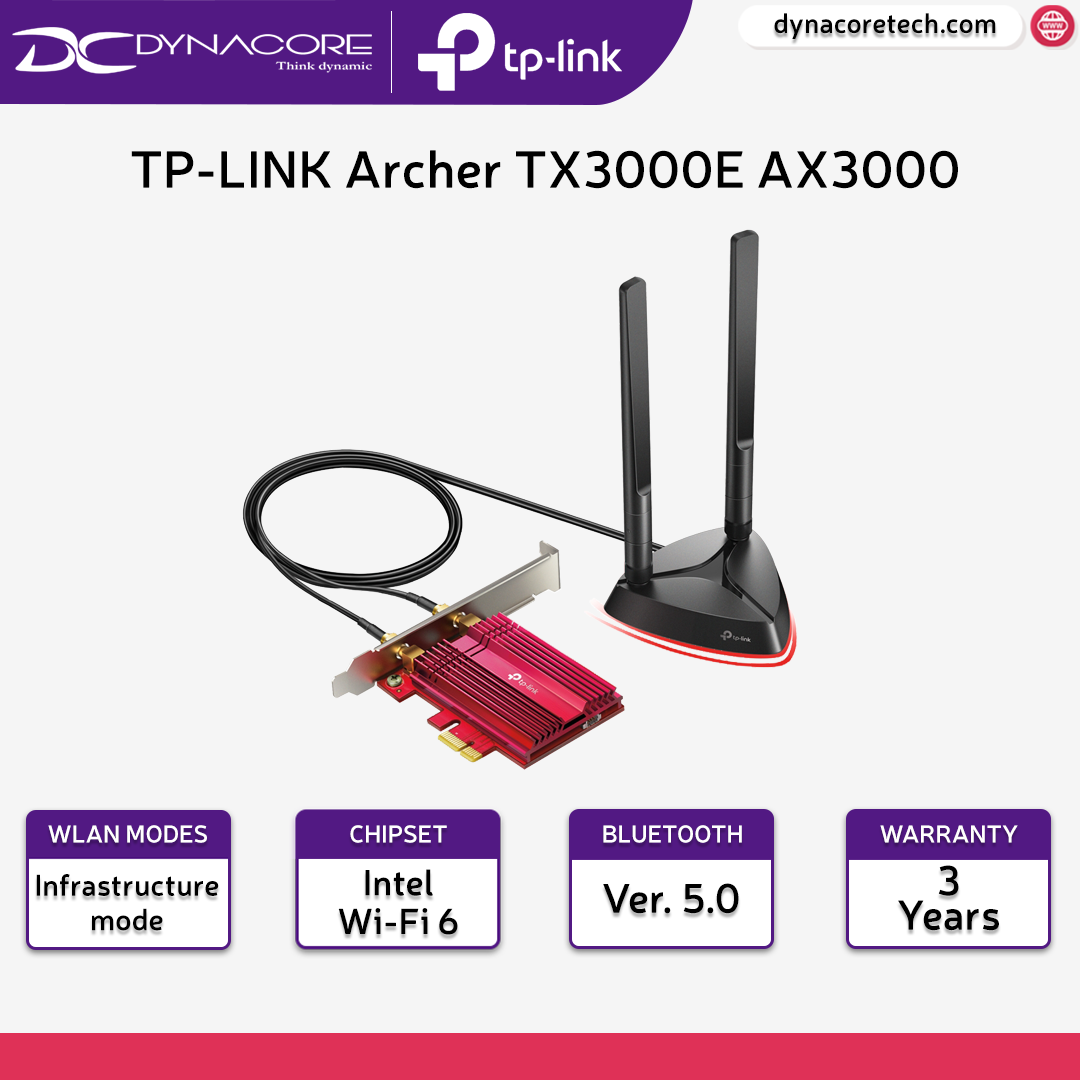 TP-LINK ARCHER TX3000E PIC-E WIFI 6 ADAPTER W/BT -6935364088897