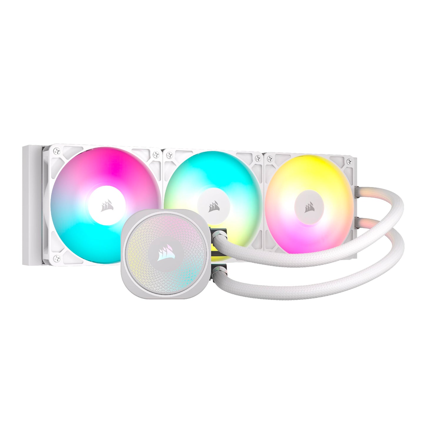 CORSAIR NAUTILUS 360 RS ARGB WHITE PERFORMANCE 360MM LIQUID COOLER(5YRS) - 840006687597