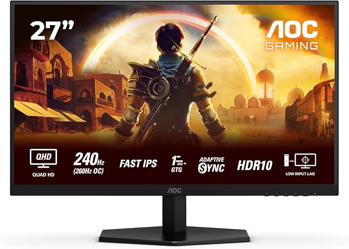 AOC 27"Q27G42ZE 1440P 260Hz 0.3MS IPS GAMING MONITOR(3YRS) - AOCQ27G42ZE