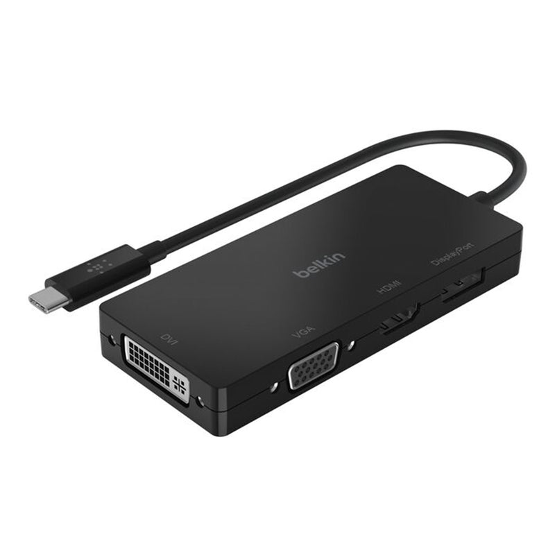BELKIN AVC003BTBK USB-C VIDEO ADAPTER (4K HDMI, VGA, 4K DISPLAYPORT, DVI) - 745883799084