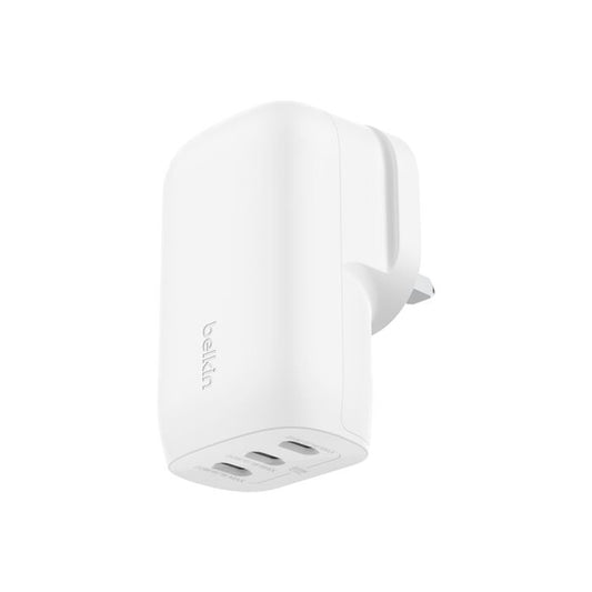 BELKIN BoostCharge 3 Port USB-C Wall Charger with PPS 67W - WCC002MYWH - 745883860067