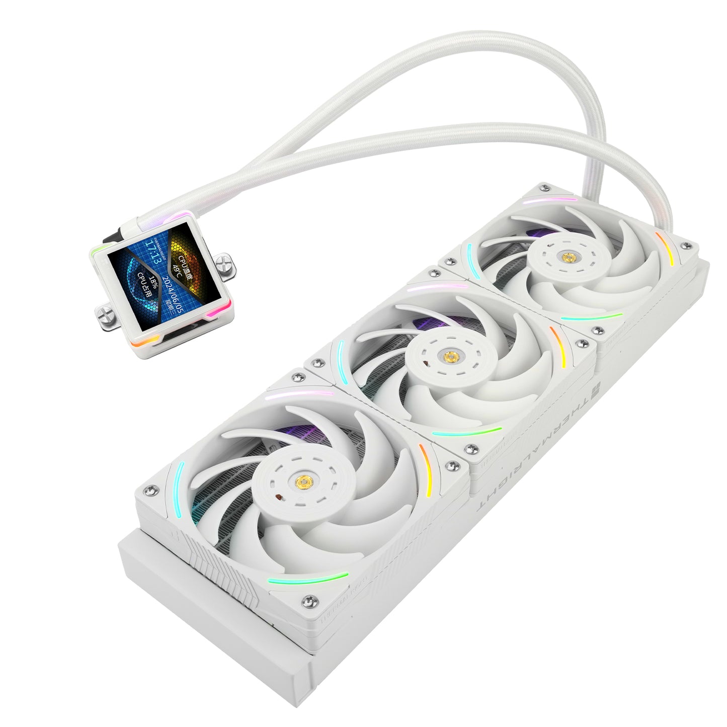 THERMLARIGHT ELITE VISION 360 ARGB WHITE LCD AIO LIQUID COOLER(3YRS) - 814256017923