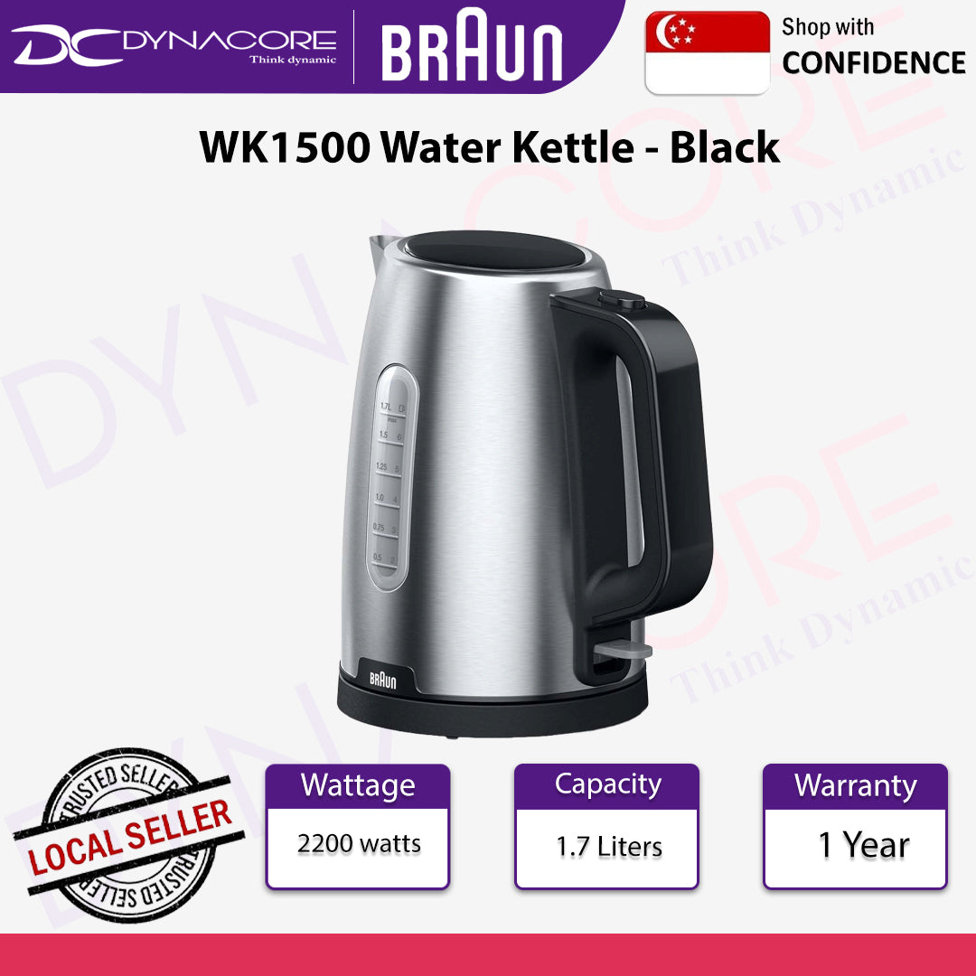Braun WK1500 Water Kettle - Black - 8021098001962