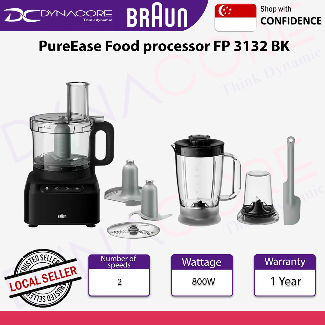 BRAUN PureEase FP3132BK Food Processor - 8021098771117