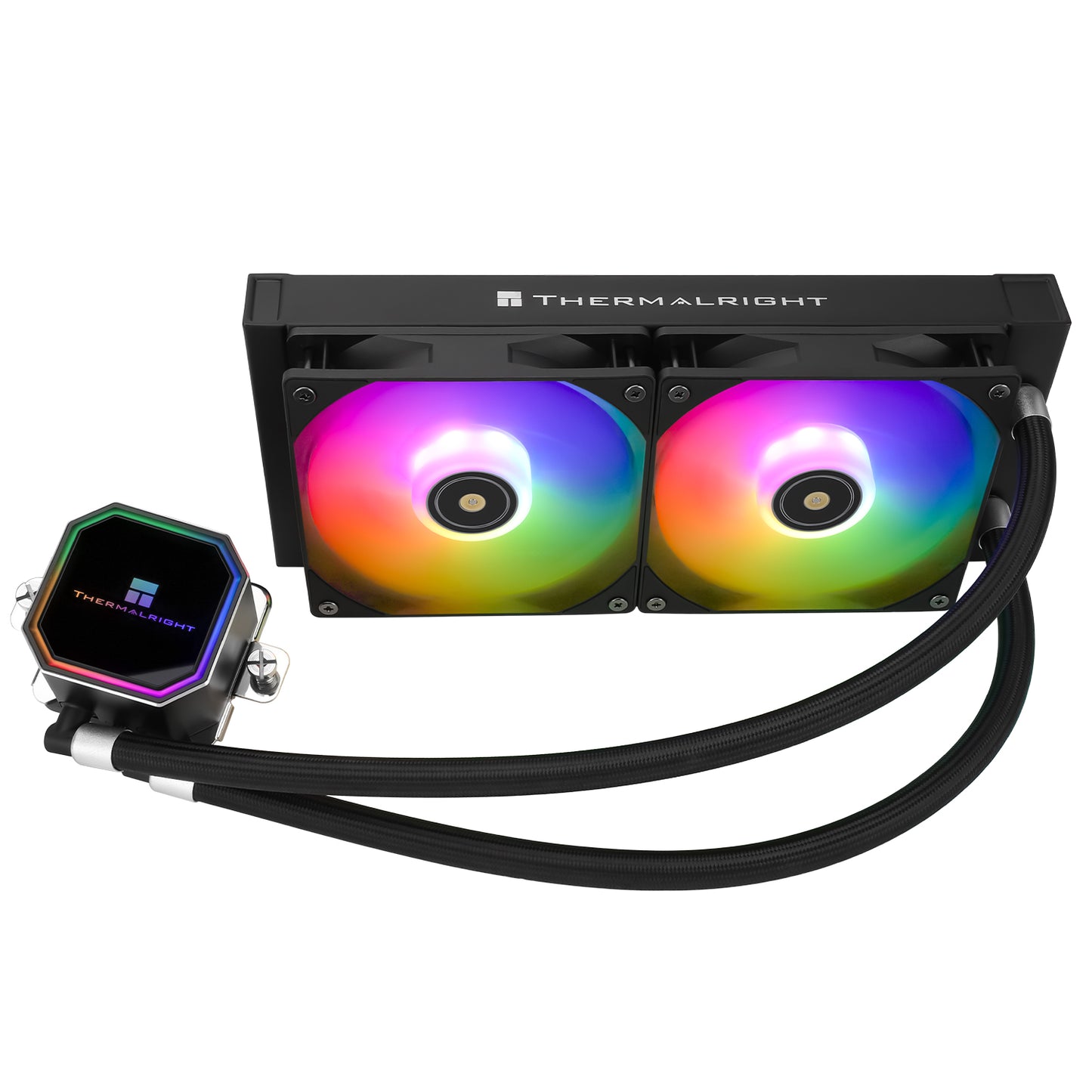 THERMALRIGHT FROZEN PRISM 240 BLACK ARGB AIO LIQUID COOLER - 814256015462