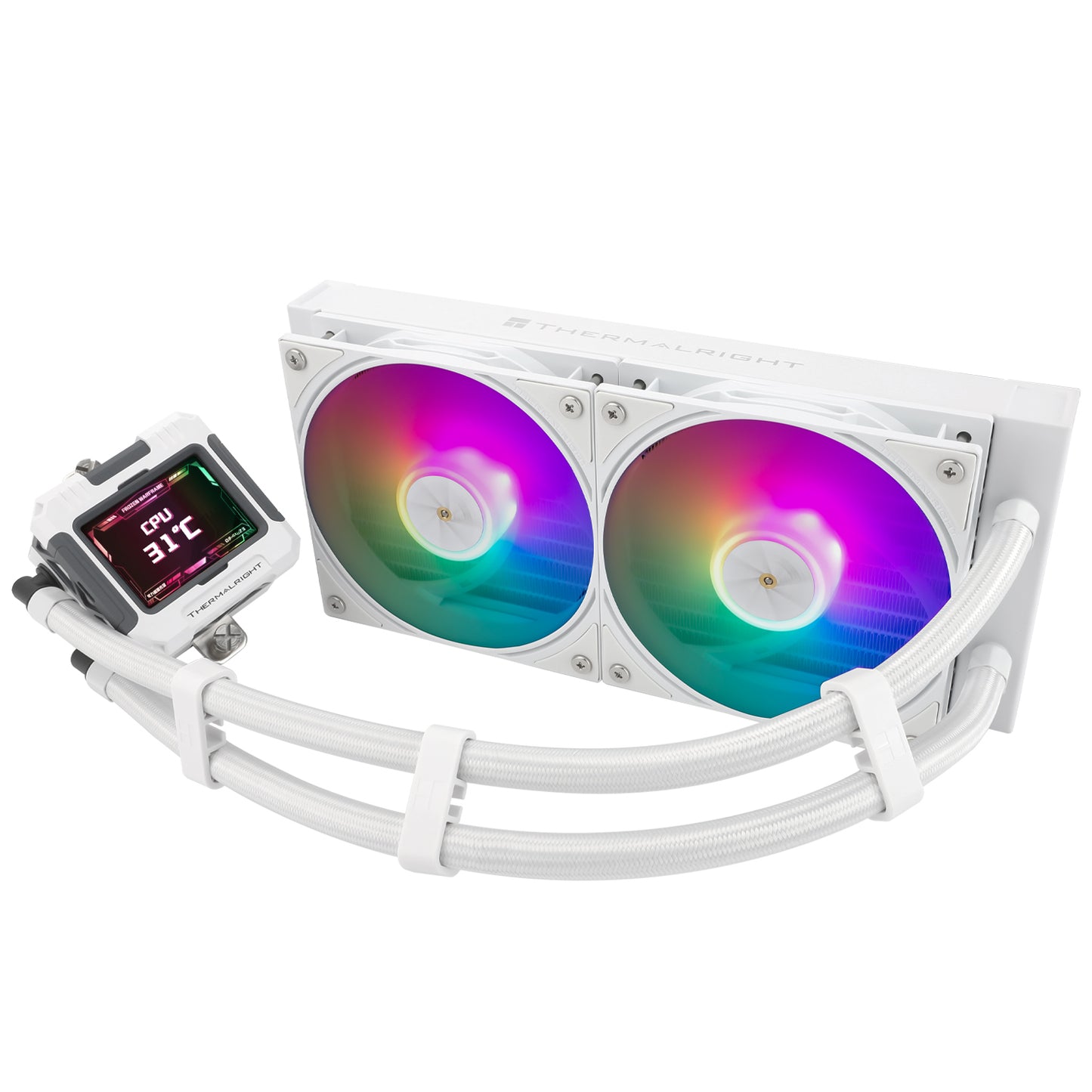 THERMALRIGHT FROZEN WARFRAME 240 WHITE ARGB AIO LIQUID COOLER - 814256017046