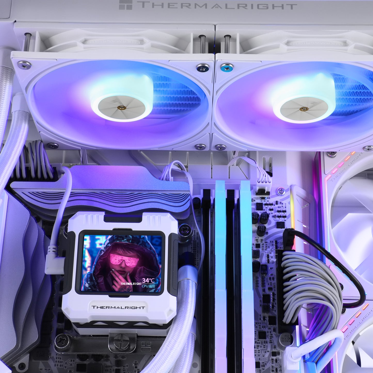 THERMALRIGHT FROZEN WARFRAME 240 WHITE ARGB AIO LIQUID COOLER - 814256017046