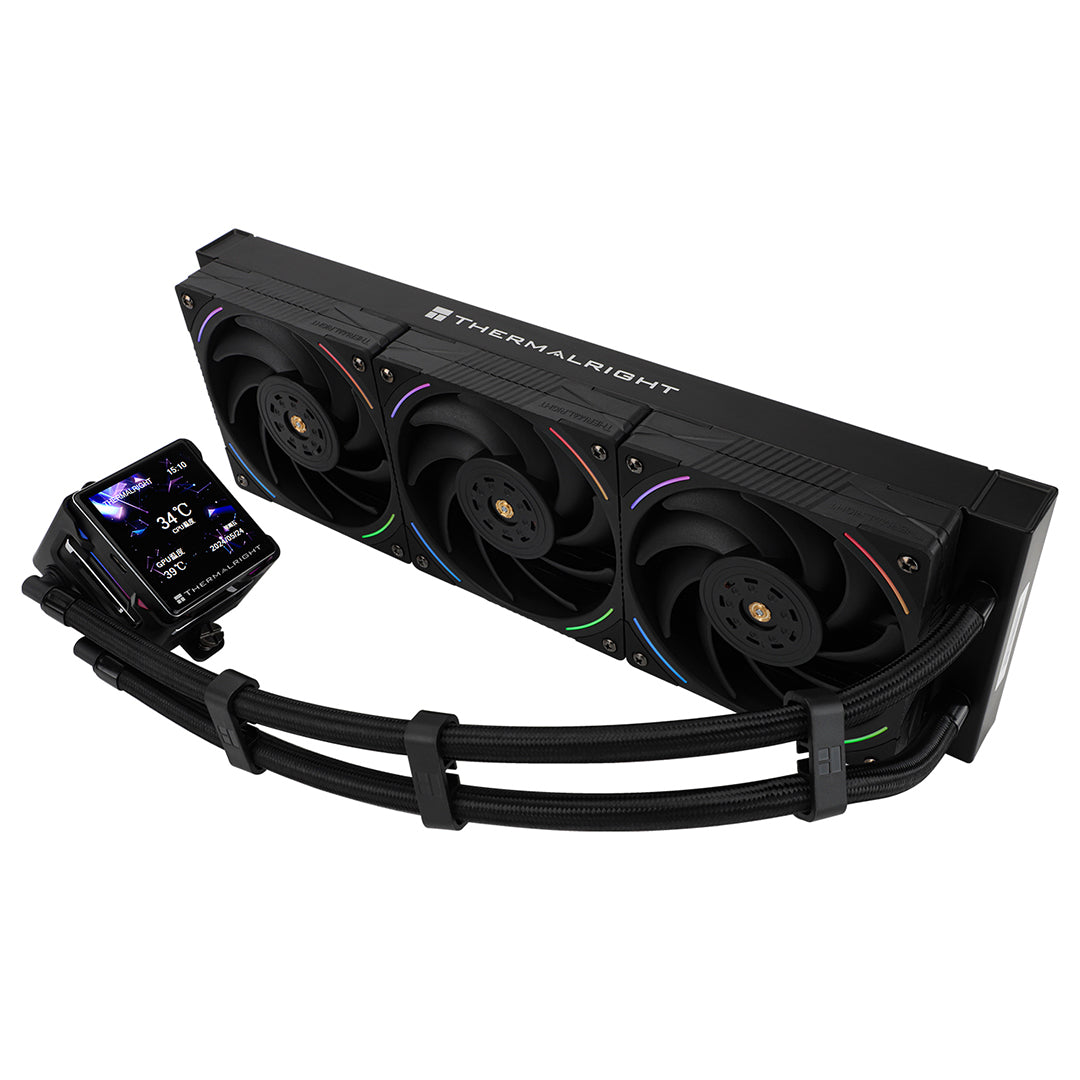 THERMLARIGHT ELITE VISION 360 ARGB BLACK LCD AIO LIQUID COOLER - 814256017916