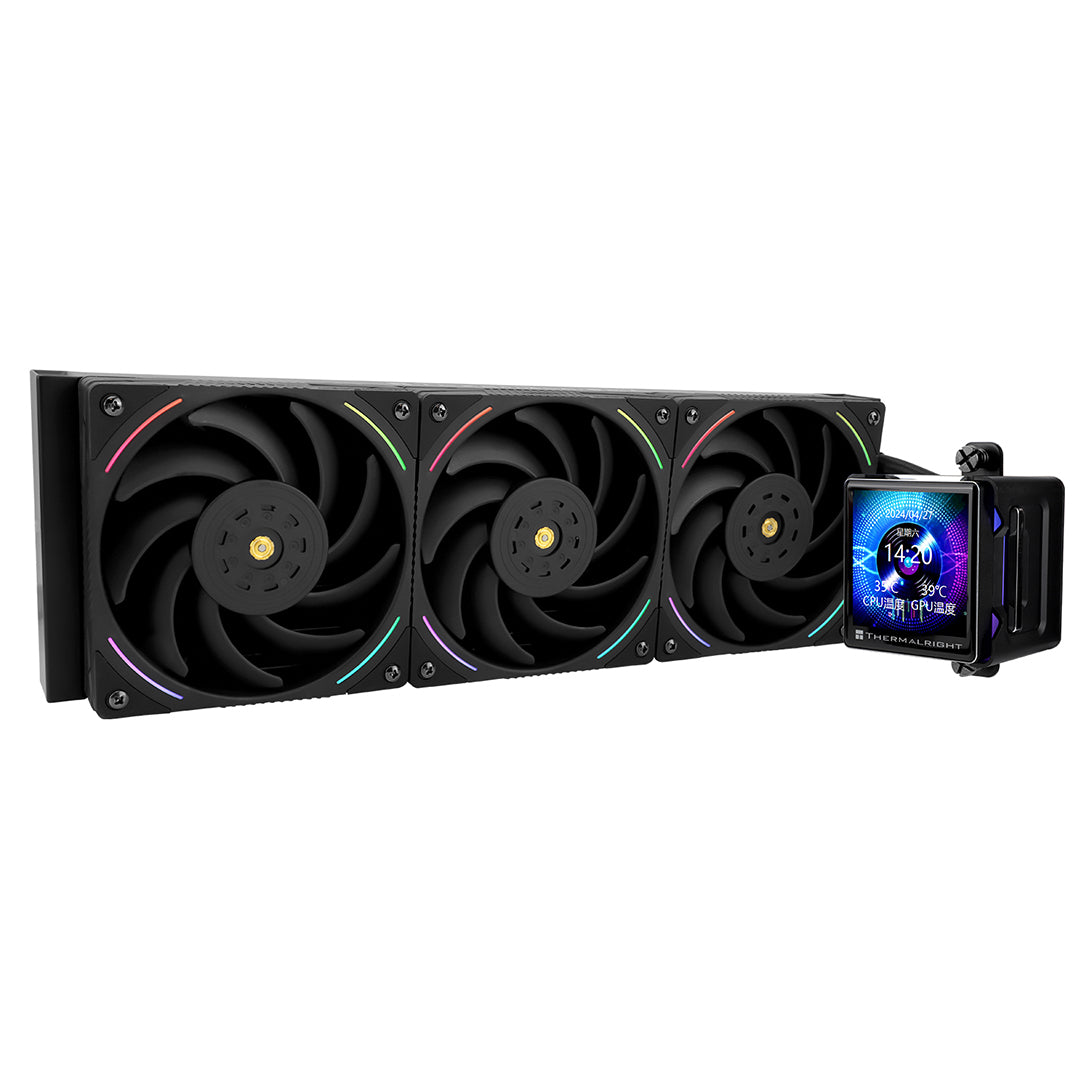 THERMLARIGHT ELITE VISION 360 ARGB BLACK LCD AIO LIQUID COOLER - 814256017916