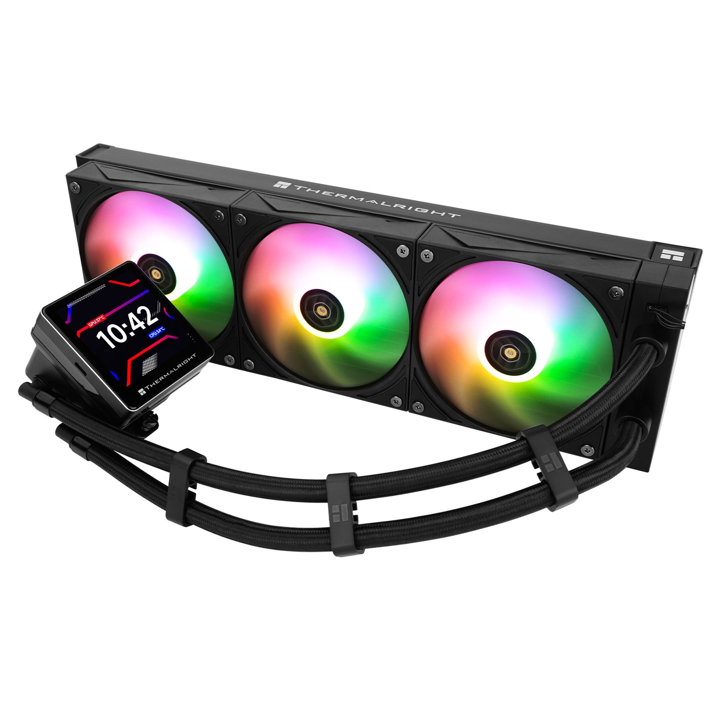 THERMALRIGHT GRAND VISION LCD 360 ARGB BLACK AIO LIQUID COOLER - 814256018494