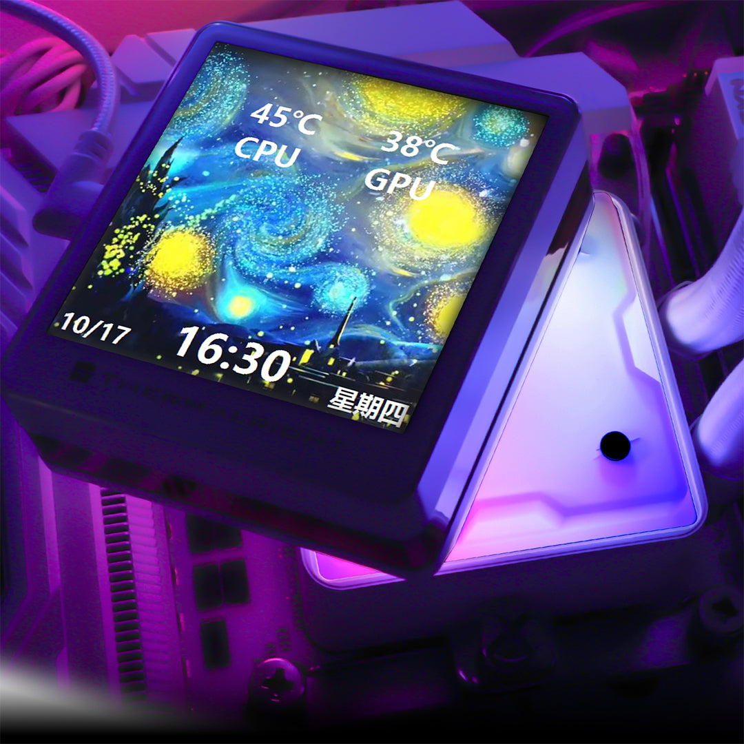 THERMALRIGHT GRAND VISION LCD 360 ARGB WHITE AIO LIQUID COOLER - 814256018500