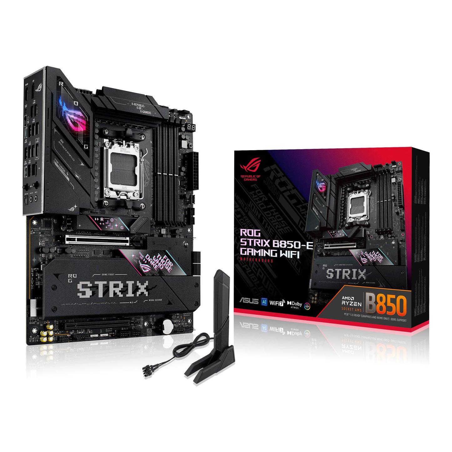 ASUS ROG STRIX B850-E GAMING WIFI AM5 ATX MOTHERBOARD(3YRS) - 4711387769317